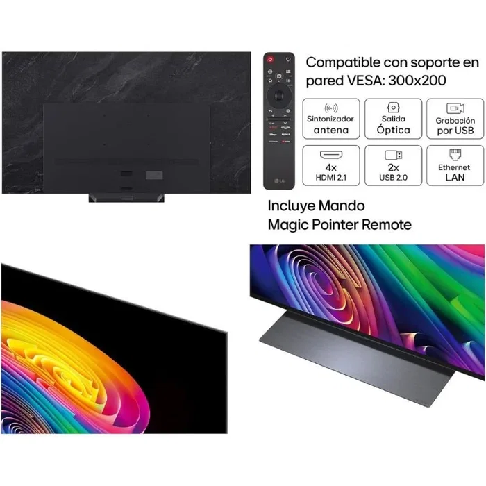 LG OLED evo AI C6 OLED42C64LA 42 pulg. 4K Ultra HD Smart TV Negro